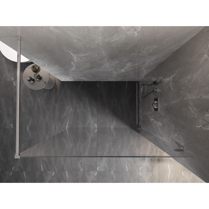 Mexen Lunar Walk-in stjenka za tuš desna 110 x 200 cm, prozirna 8 mm, krom - 830-110-000-01-00-P