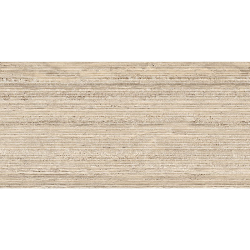 Mexen Neo Travertino Liner Natuur geglazuurde gerectificeerde gres vloertegel 120 x 60 cm, mat - TL302-120-060-05