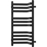 Radiateur de salle de bain Mexen Loop 750 x 375 mm, 413 W, noir - W129-0750-350-00-70