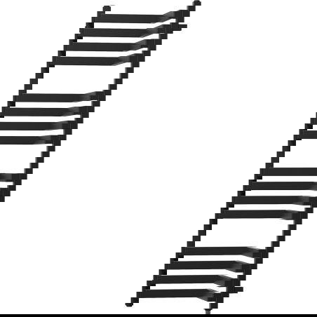 Mexen Loop stūra vannas istabas radiators 1250 x 375 mm, 666 W, melns - W129-1250-350-00-70