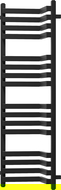 Mexen Loop Badezimmerheizkörper 1250 x 375 mm, 666 W, schwarz - W129-1250-350-00-70