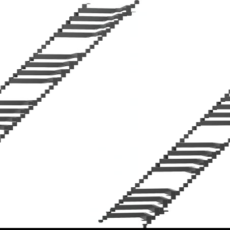 Mexen Loop hoekradiator badkamer 1600 x 375 mm, 837 W, antraciet - W129-1600-350-00-66