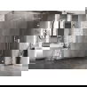 Mexen Lunar Duschwand Walk-in rechts 120 x 200 cm, transparent 8 mm, weiß - 830-120-000-20-00-P