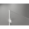 Mexen Lunar paroi de douche Walk-in droite 140 x 200 cm, transparent 8 mm, blanc - 830-140-000-20-00-P