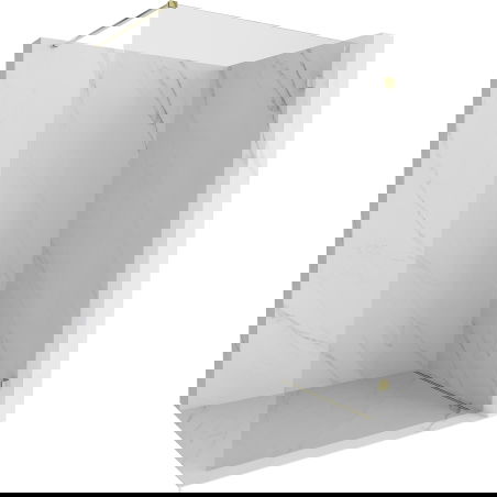 Mexen Lunar douchewand Walk-in rechts 50 x 200 cm, transparant 8 mm, goud - 830-050-000-50-00-P