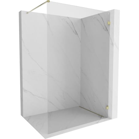 Mexen Lunar dušisein Walk-in parem 60 x 200 cm, läbipaistev 8 mm, kuldne - 830-060-000-50-00-P