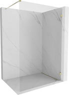 Mexen Lunar Walk-in tuš pregrada desna 140 x 200 cm, prozirna 8 mm, zlatna - 830-140-000-50-00-P