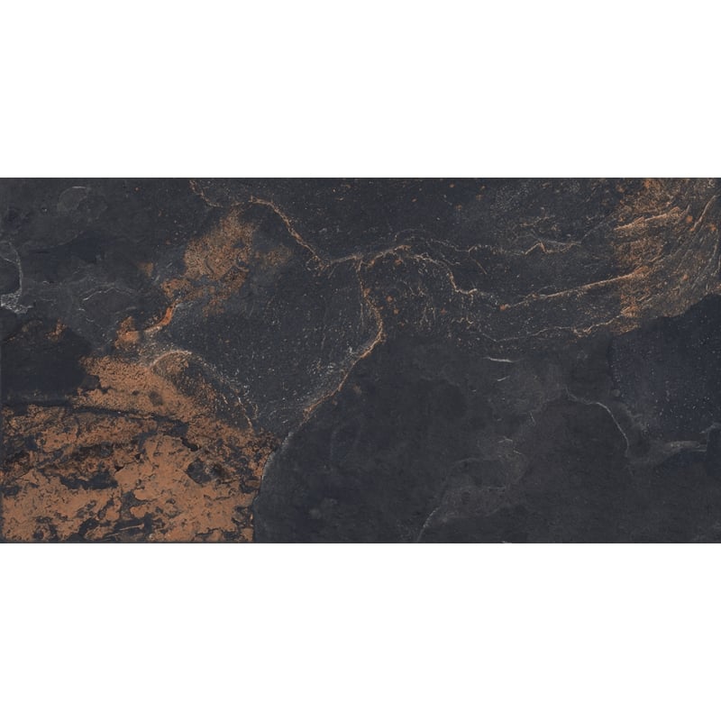 Mexen Rafael Graphite Grès émaillé rectifié G1, carrelage sol-mur 120 x 60 cm, mat - TL324-120-060-05