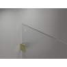 Mexen Lunar Walk-in Shower Wall Right 80 x 200 cm, Transparent 8 mm, Brushed Gold - 830-080-000-55-00-P