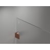 Mexen Lunar Duschwand Walk-in rechts 80 x 200 cm, transparent 8 mm, Roségold - 830-080-000-60-00-P