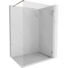 Mexen Lunar dušisein Walk-in parem 80 x 200 cm, läbipaistev 8 mm, roosa kuld - 830-080-000-60-00-P