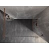 Mexen Lunar Duschwand Walk-in rechts 80 x 200 cm, transparent 8 mm, Roségold - 830-080-000-60-00-P