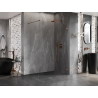 Mexen Lunar dušisein Walk-in parem 80 x 200 cm, läbipaistev 8 mm, roosa kuld - 830-080-000-60-00-P