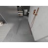 Mexen Kioto freistehende Duschwand 100 x 200 cm, 8 mm, rosa Gold - 800-100-002-60-30