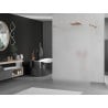 Mexen Kioto freistehende Duschwand 100 x 200 cm, 8 mm, rosa Gold - 800-100-002-60-30