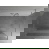 Mexen Kioto vrijstaande douchewand 110 x 200 cm, transparant/matglas 8 mm, chroom - 800-110-002-01-35