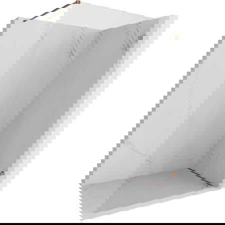Mexen Lunar Duschwand Walk-in rechts 120 x 200 cm, transparent 8 mm, Roségold - 830-120-000-60-00-P