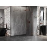 Mexen Lunar dušisein Walk-in parem 140 x 200 cm, läbipaistev 8 mm, roosa kuld - 830-140-000-60-00-P