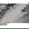 Mexen Kioto vrijstaande douchewand 120 x 200 cm, transparant/matglas 8 mm, chroom - 800-120-002-01-35