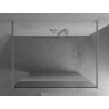 Mexen Kioto Freistehende Duschwand 120 x 200 cm, transparent/eis 8 mm, Chrom - 800-120-002-01-35