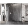 Mexen Lunar L Duschwand Walk-in links 50 x 200 cm, transparent 8 mm, weiß - 830L-050-000-20-00-L