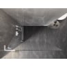 Mexen Lunar L Staklena pregrada za tuš Walk-in lijeva 50 x 200 cm, prozirna 8 mm, bijela - 830L-050-000-20-00-L