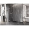 Mexen Lunar L Duschwand Walk-in links 60 x 200 cm, transparent 8 mm, weiß - 830L-060-000-20-00-L