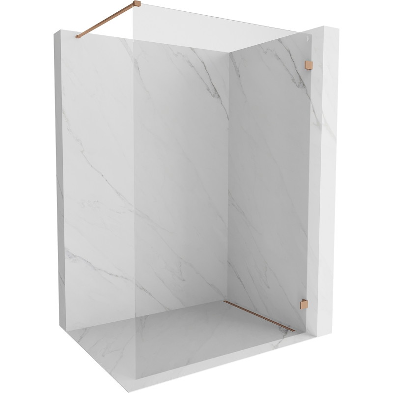 Mexen Lunar dušisein Walk-in parem 120 x 200 cm, läbipaistev 8 mm, harjatud vask - 830-120-000-65-00-P