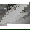 Mexen Kioto vrijstaande douchewand 100 x 200 cm, transparant/matglas 8 mm, goud - 800-100-002-50-35