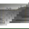 Mexen Kioto vrijstaande douchescherm 120 x 200 cm, transparant/mat 8 mm, goud - 800-120-002-50-35