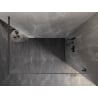 Mexen Lunar ścianka prysznicowa Walk-in prawa 80 x 200 cm, transparent 8 mm, gun gray szczotkowany - 830-080-000-66-00-P