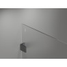 Mexen Lunar ścianka prysznicowa Walk-in prawa 90 x 200 cm, transparent 8 mm, gun gray szczotkowany - 830-090-000-66-00-P