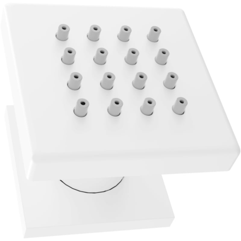 Mexen Cube boquilla lateral de superficie, blanca - 79360-20