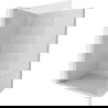 Mexen Lunar L Douchewand Walk-in links 100 x 200 cm, transparant 8 mm, goud - 830L-100-000-50-00-L