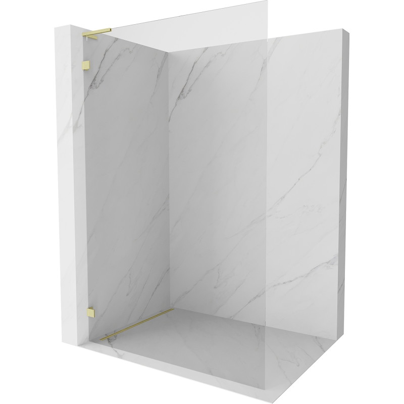 Mexen Lunar L dušisein Walk-in vasak 80 x 200 cm, läbipaistev 8 mm, kuldne harjatud - 830L-080-000-55-00-L
