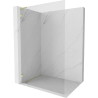 Mexen Lunar L dušisein Walk-in vasak 80 x 200 cm, läbipaistev 8 mm, kuldne harjatud - 830L-080-000-55-00-L