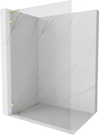 Mexen Lunar L dušisein Walk-in vasak 80 x 200 cm, läbipaistev 8 mm, kuldne harjatud - 830L-080-000-55-00-L