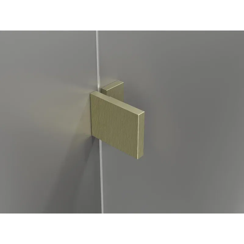 Mexen Lunar L paroi de douche Walk-in gauche 110 x 200 cm, transparent 8 mm, or brossé - 830L-110-000-55-00-L