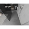 Mexen Kioto freestanding shower wall 100 x 200 cm, graphite 8 mm, chrome - 800-100-002-01-40
