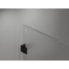 Mexen Lunar Walk-in Shower Wall Right 90 x 200 cm, Transparent 8 mm, Black - 830-090-000-70-00-P