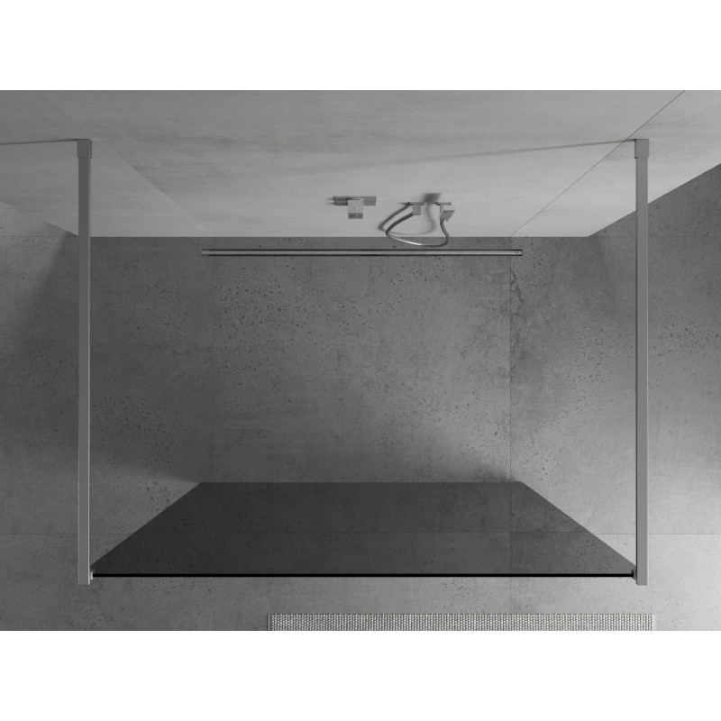 Mexen Kioto panel de ducha independiente 120 x 200 cm, grafito 8 mm, cromo - 800-120-002-01-40