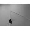 Mexen Lunar dušisein Walk-in parempoolne 140 x 200 cm, läbipaistev 8 mm, must - 830-140-000-70-00-P