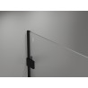 Mexen Lunar dušisein Walk-in, parem 150 x 200 cm, läbipaistev 8 mm, must - 830-150-000-70-00-P