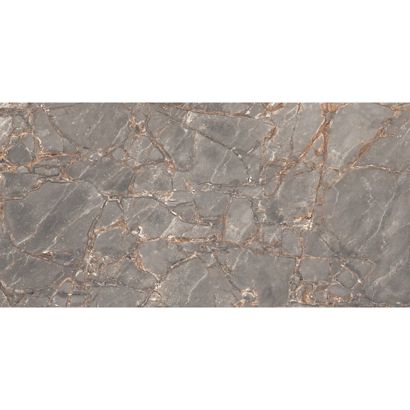 Mexen Rubble Grey glazed rectified porcelain tile G1, floor and wall tile 120 x 60 cm, carving - TL401-120-060-02