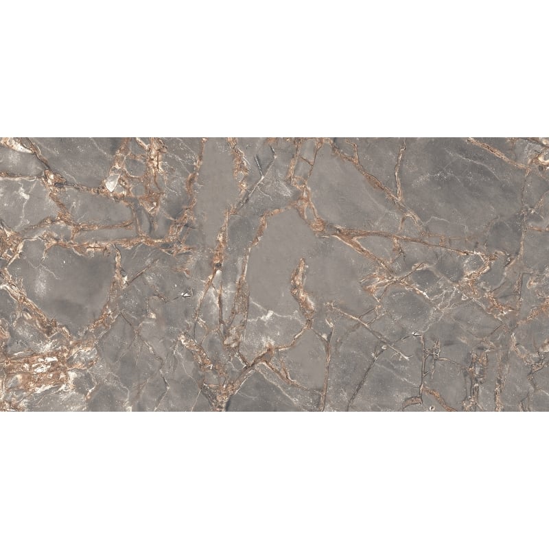 Mexen Rubble Grey glazed rectified porcelain tile G1, floor and wall tile 120 x 60 cm, carving - TL401-120-060-02
