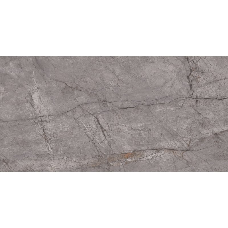 Mexen Leeds Nero glazed rectified porcelain, floor-wall tile 120 x 60 cm, carving - TL410-120-060-03