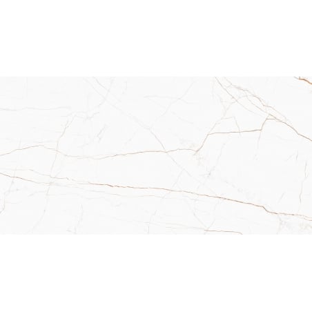 Mexen Dicta White glazed rectified porcelain stoneware, floor-wall tile 120 x 60 cm, carving - TL408-120-060-02