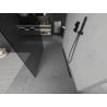 Mexen Kioto Freestanding Shower Wall 120 x 200 cm, Graphite 8 mm, Black - 800-120-002-70-40
