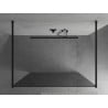 Mexen Kioto Freestanding Shower Wall 120 x 200 cm, Graphite 8 mm, Black - 800-120-002-70-40