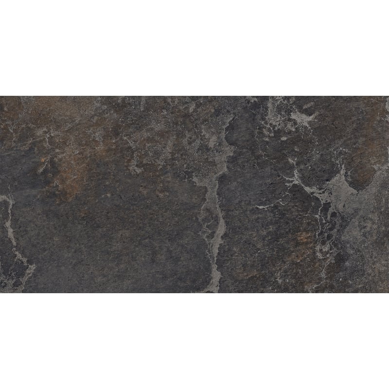 Mexen Blaze Nero glasiertes Feinsteinzeug rekt. G1, Boden-Wandfliese 120 x 60 cm, Carving - TL420-120-060-01